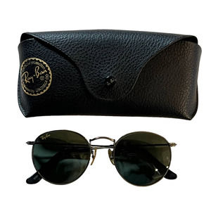 Ray Ban W0967 B&L Anti Glare Antique Arista Collection Bronze Sunglasses & Case